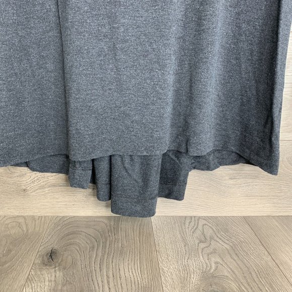 Cabi Swing Top Womens M Grey Tunic W/Wide Elastic Gather at Back Long Sleeve - Picture 4 of 11